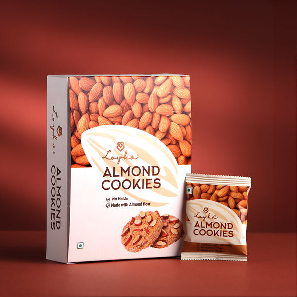 Almond Cookies 12 pcs Box (No Maida)