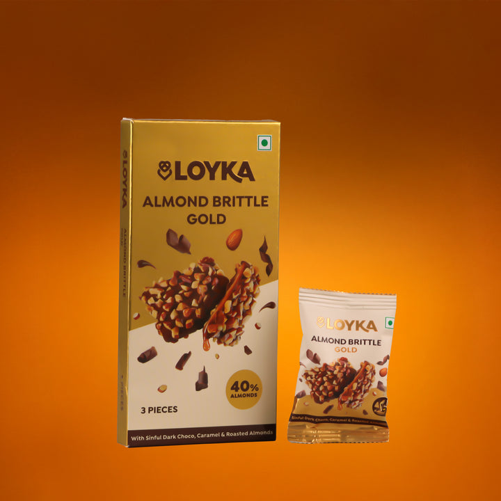 Almond Brittle Gold 3 Pcs Box