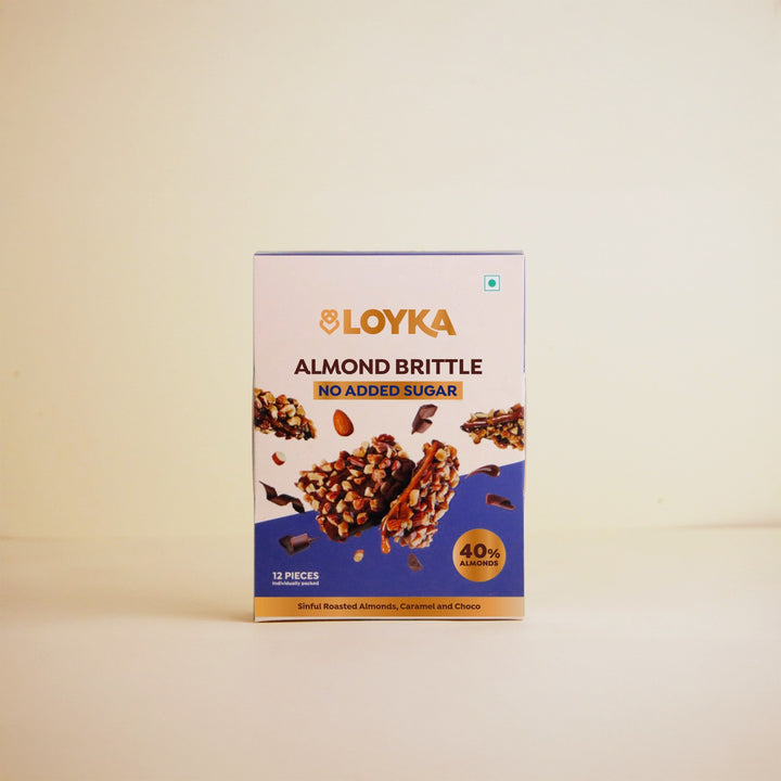 Almond Brittle 12 pcs Box (No Added Sugar)