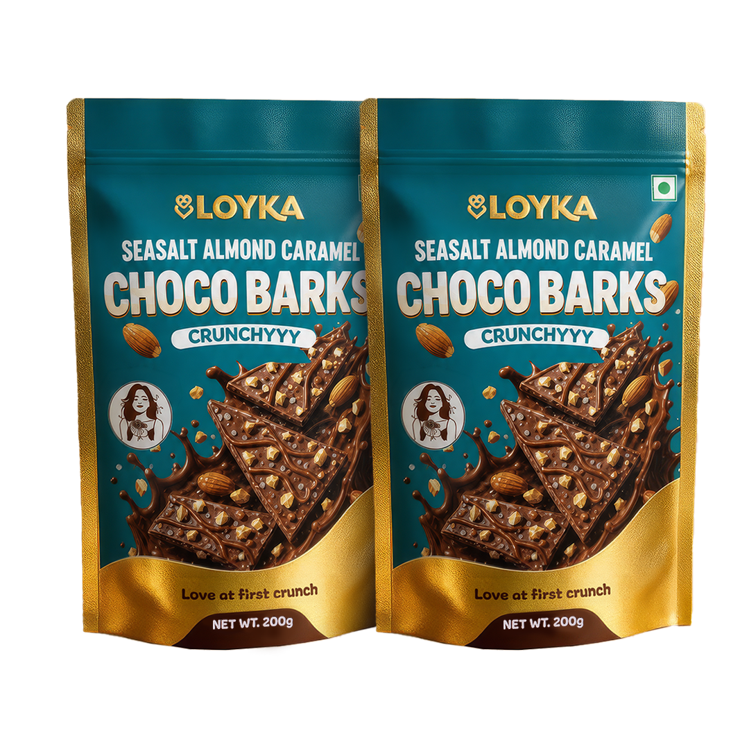 Loyka seasalt Almond Caramel choco barks