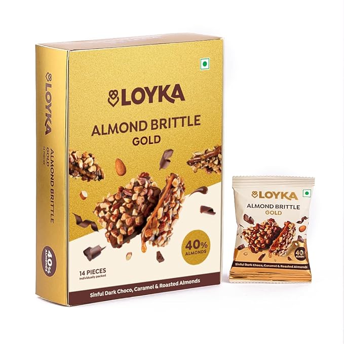 Almond Brittle Gold 14 Pcs Box