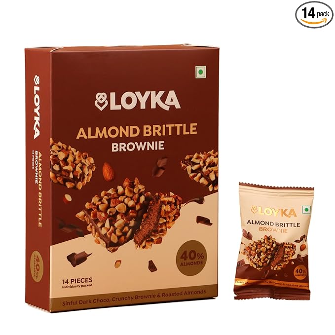 Almond Brittle Brownie 14 Pcs Box