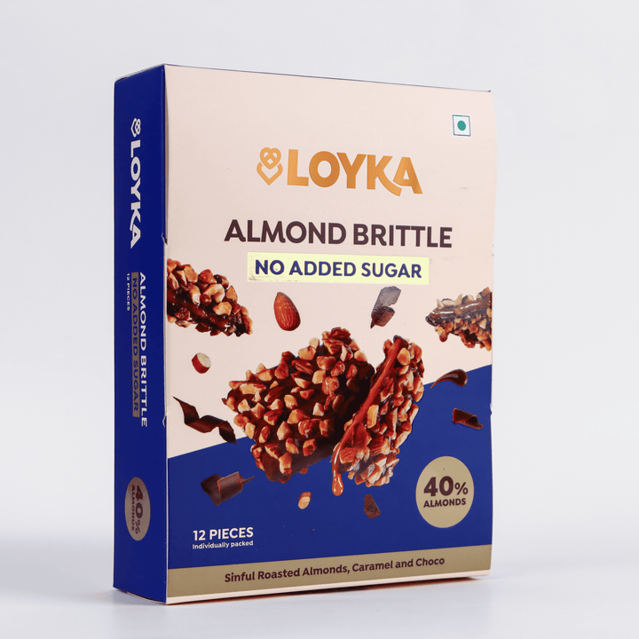 Almond Brittle 12 pcs Box (No Added Sugar)
