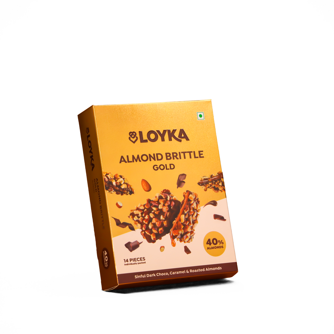 Almond Brittle Gold 14 Pcs Box