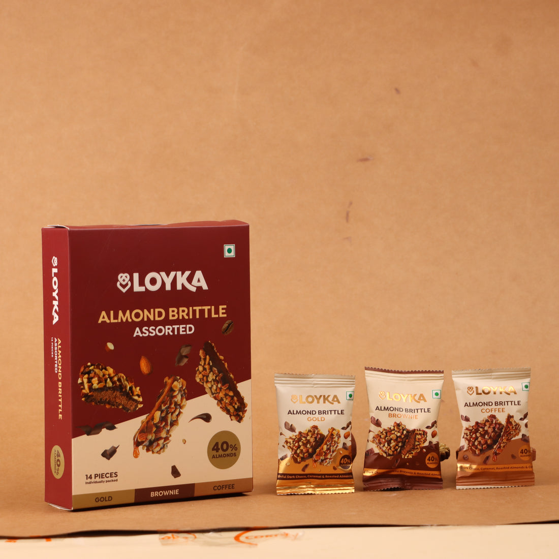 Almond Brittle Brownie 14 Pcs Box