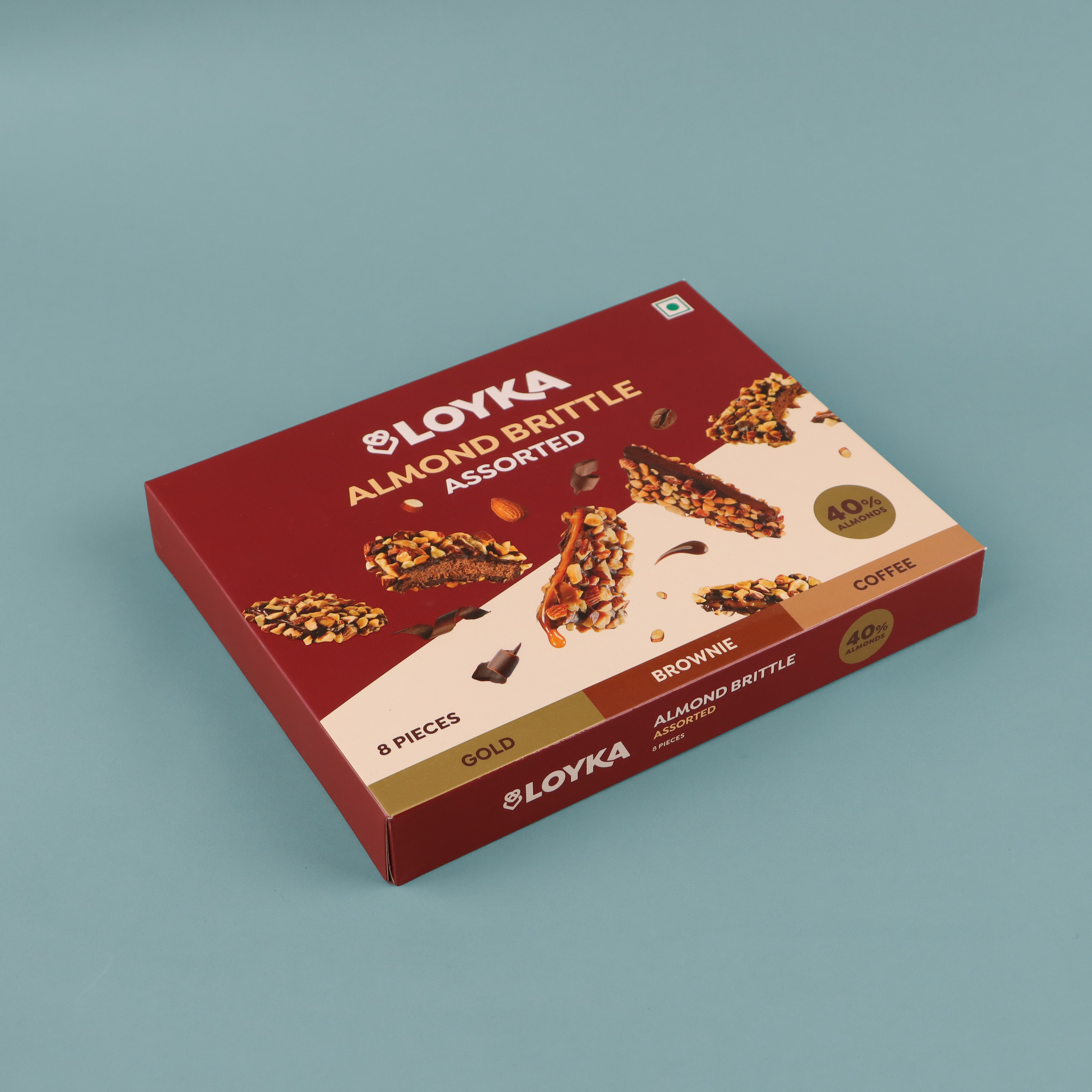 Almond Brittle Assorted 8 Pcs Box