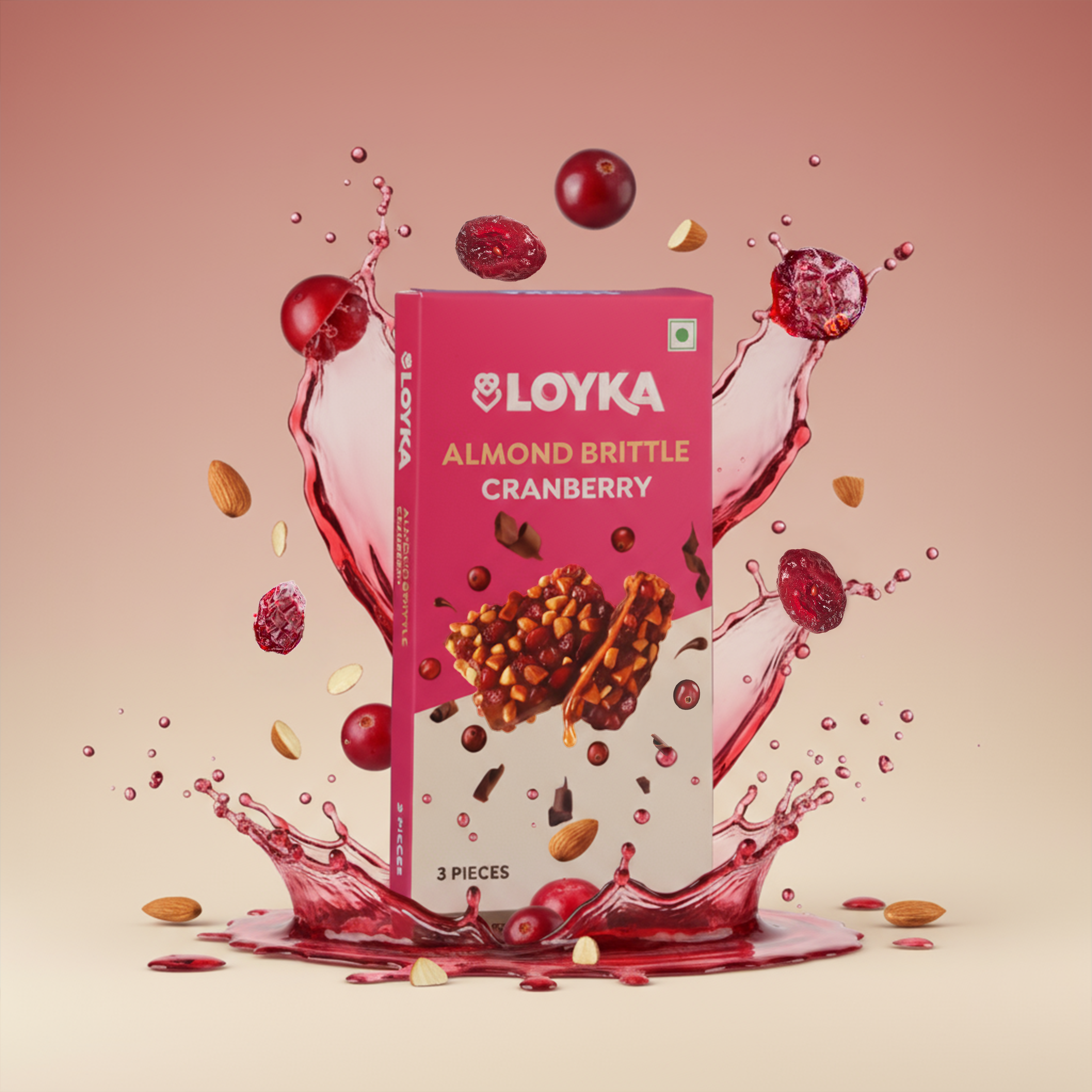 Loyka Cranberry Brittle 3pcs