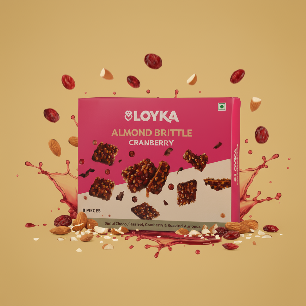 loyka Almond Brittle Cranberry 8pcs