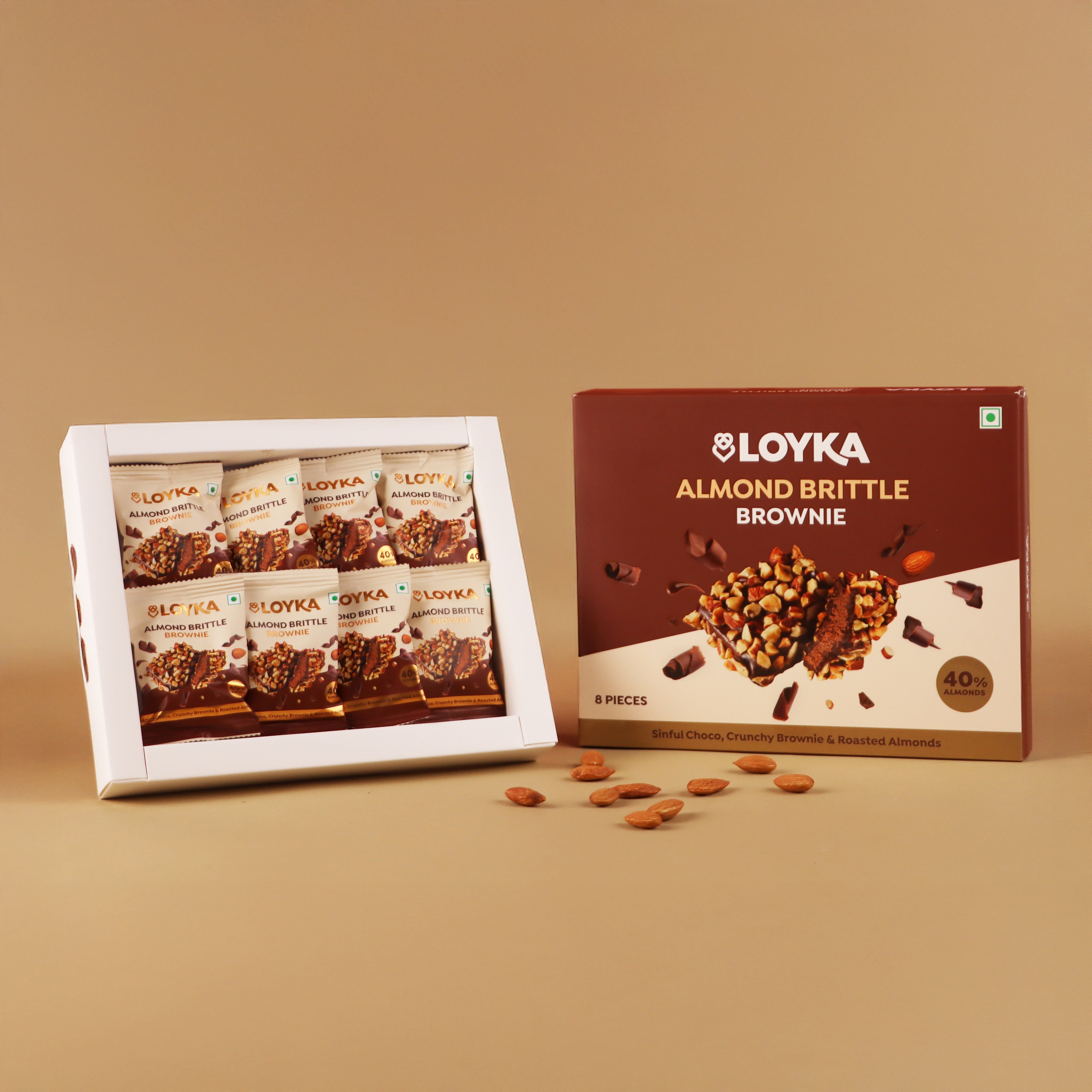 Almond Brittle Brownie 8pcs