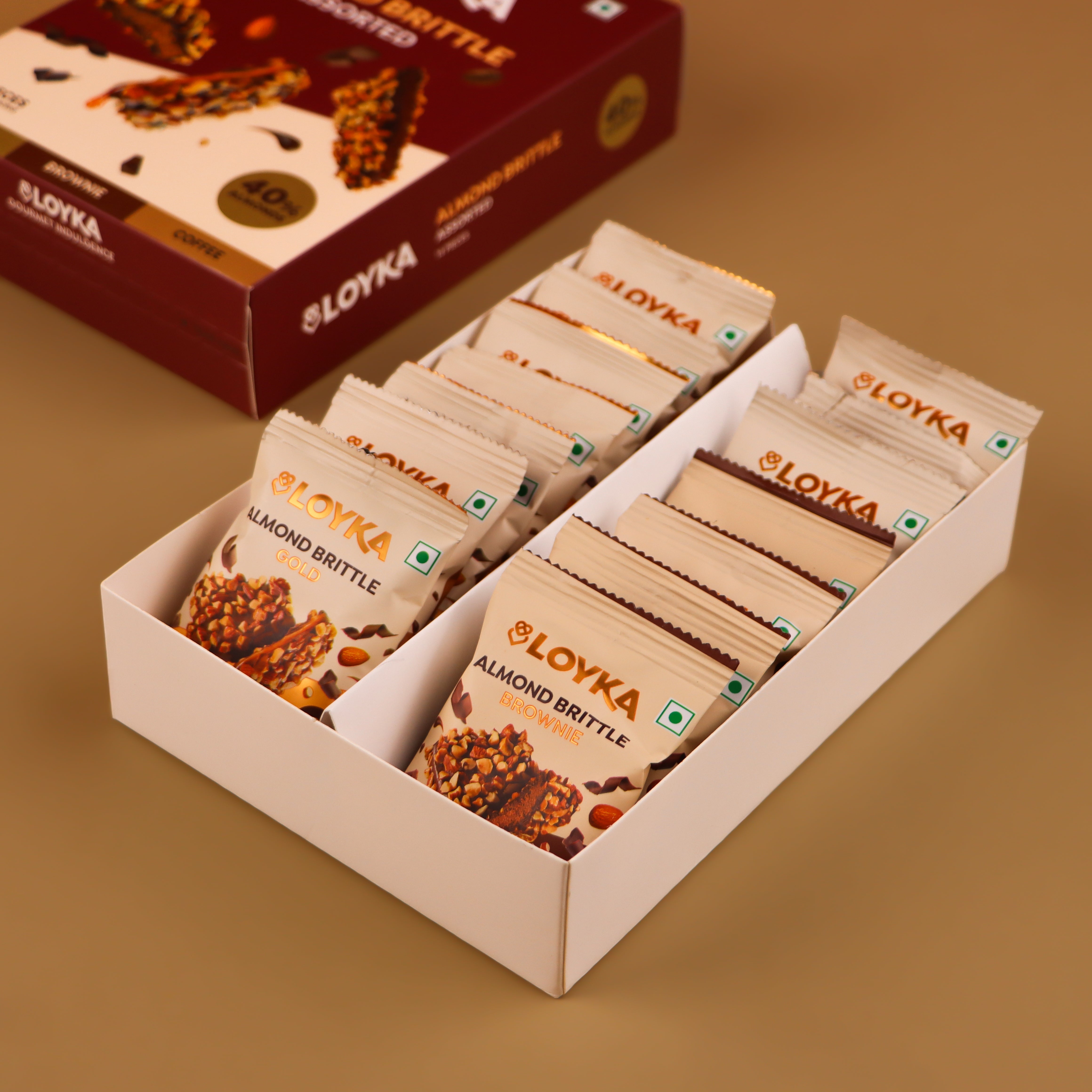 Almond Brittle Assorted 14 Pcs Box