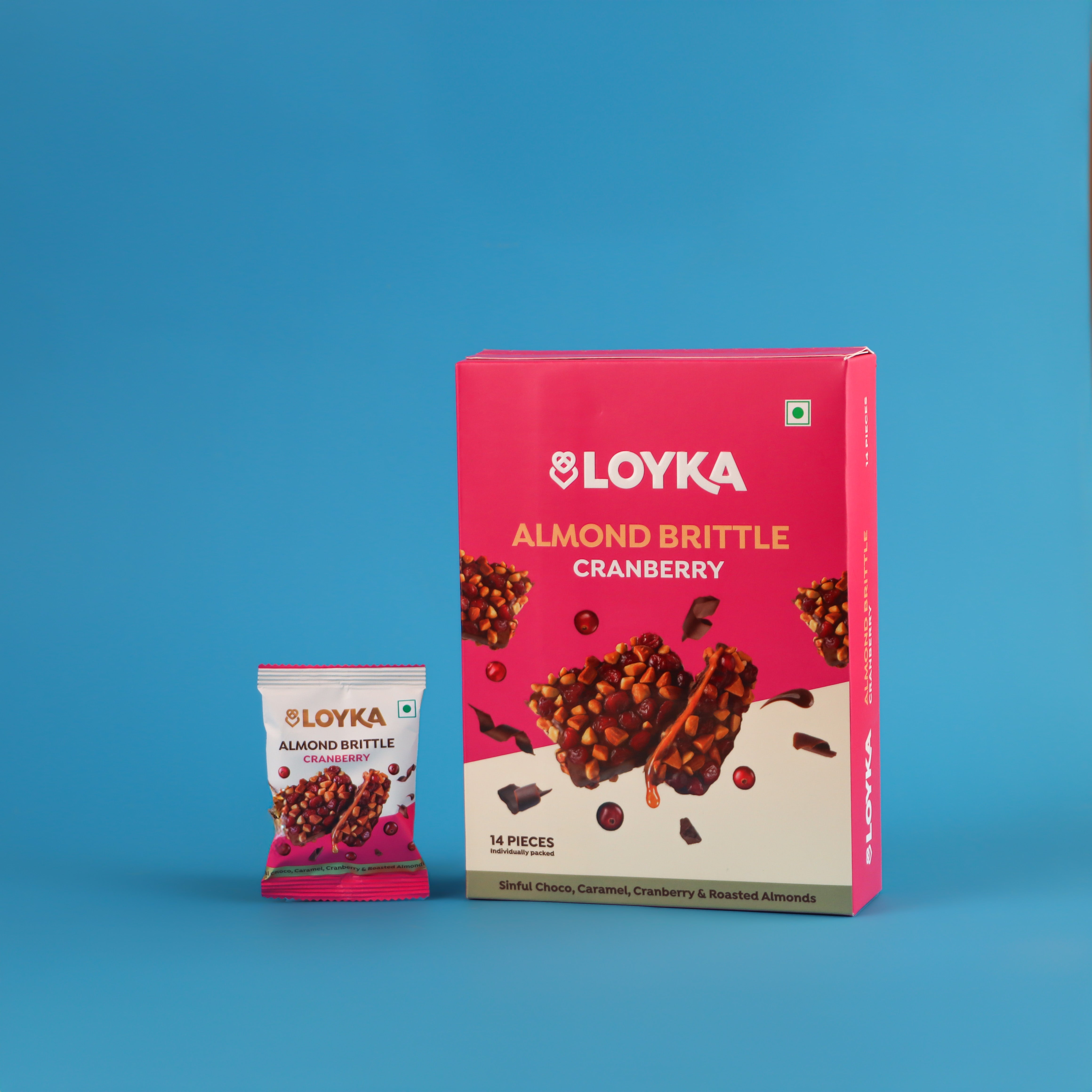 Loyka Almond brittle Cranberry 14pcs