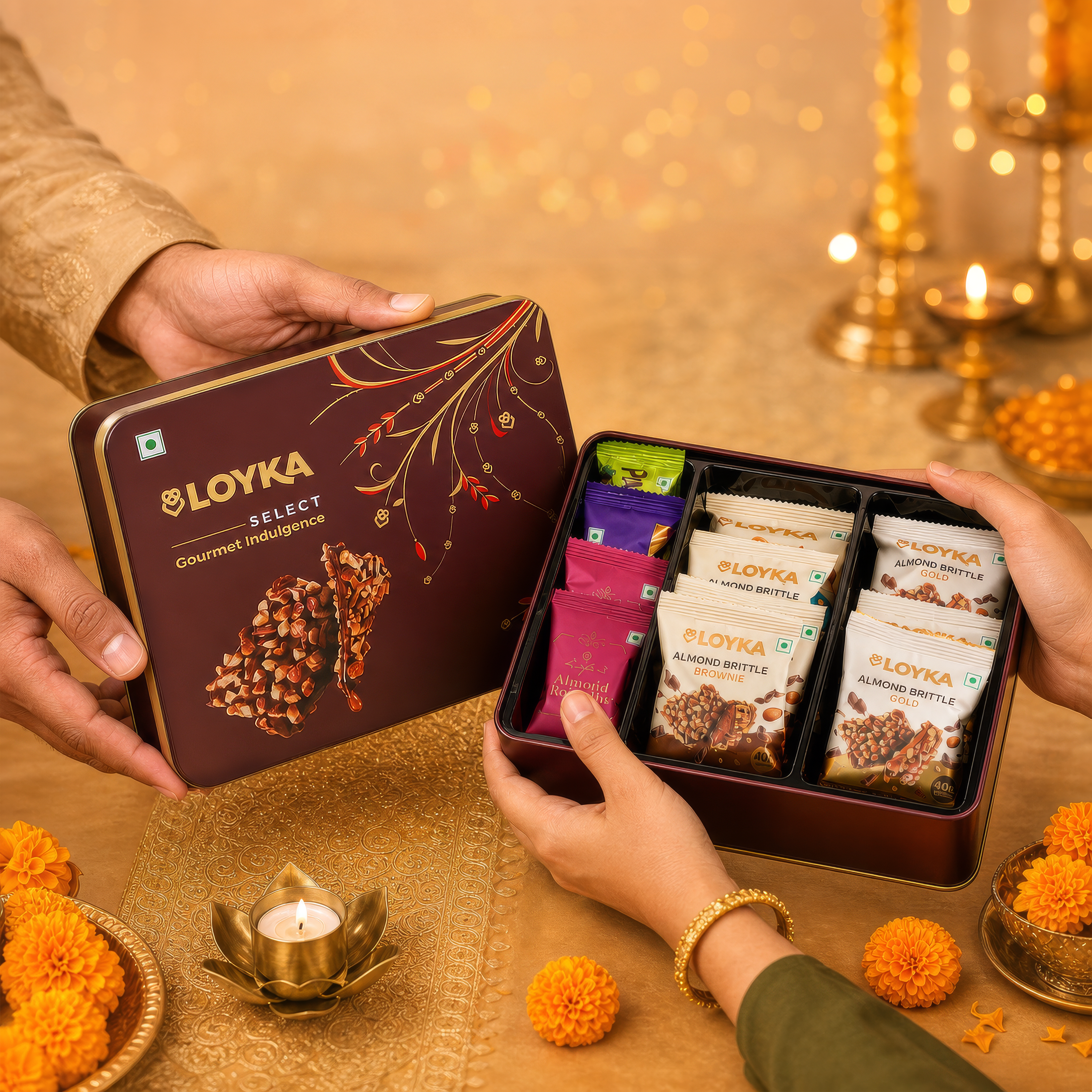 Loyka Select Majestic Maroon Tin (Reusable) Box
