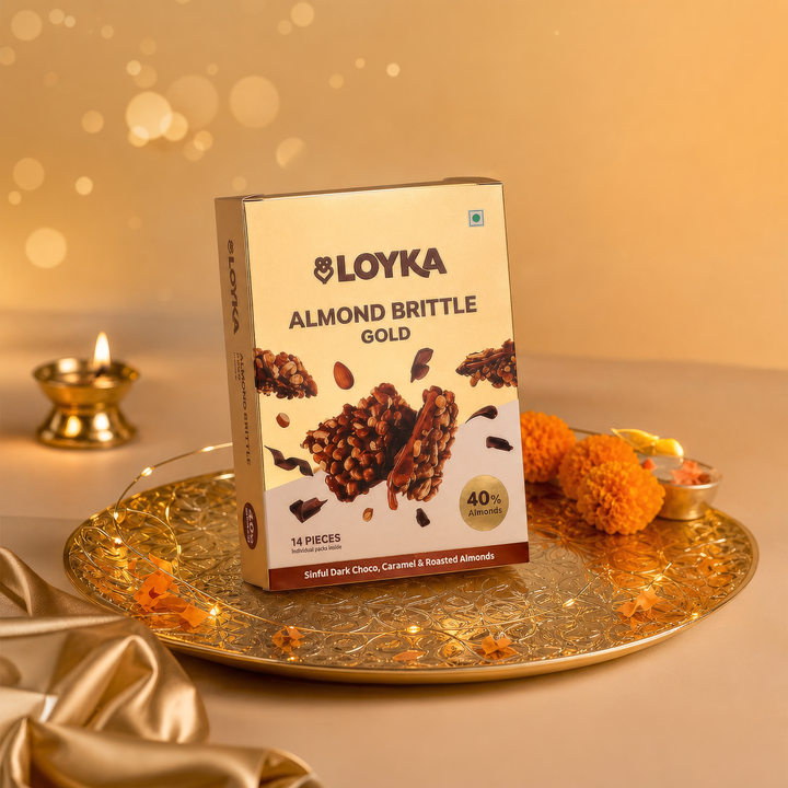 Almond Brittle Gold 14 Pcs Box
