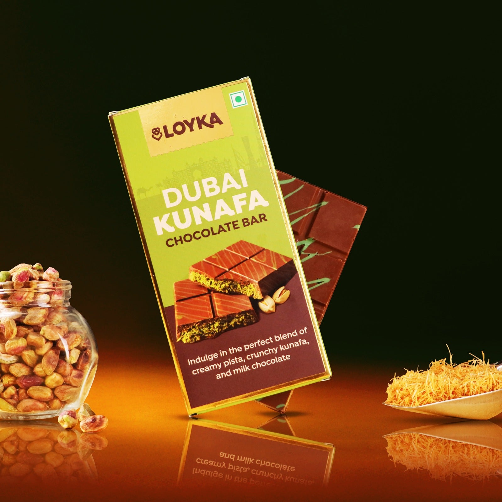 Dubai Kunafa Chocolate Bar