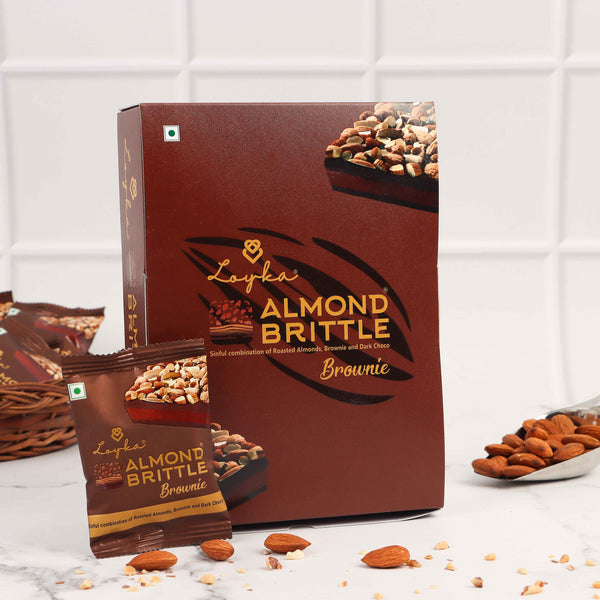 Almond Brittle Brownie 12 pcs Box